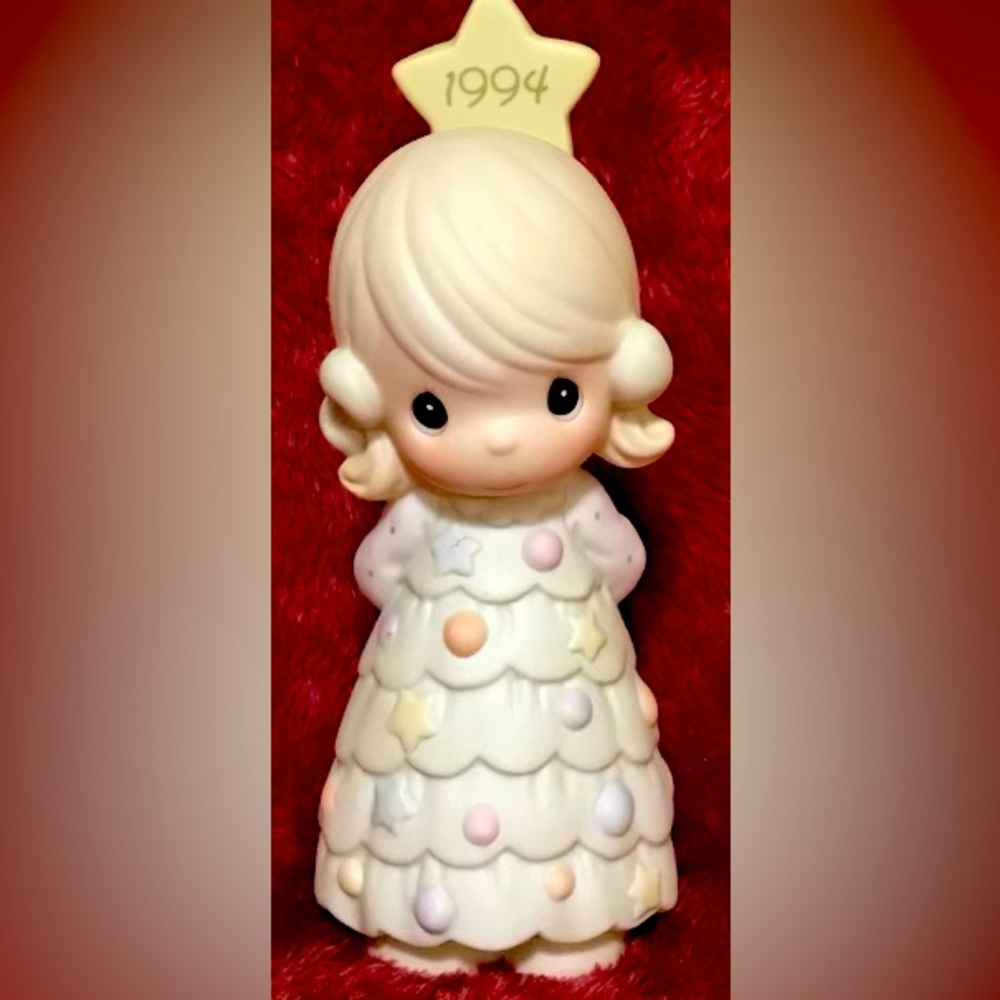 1994 Precious Moments “You’re As Pretty As A Christmas Tree” Ornament